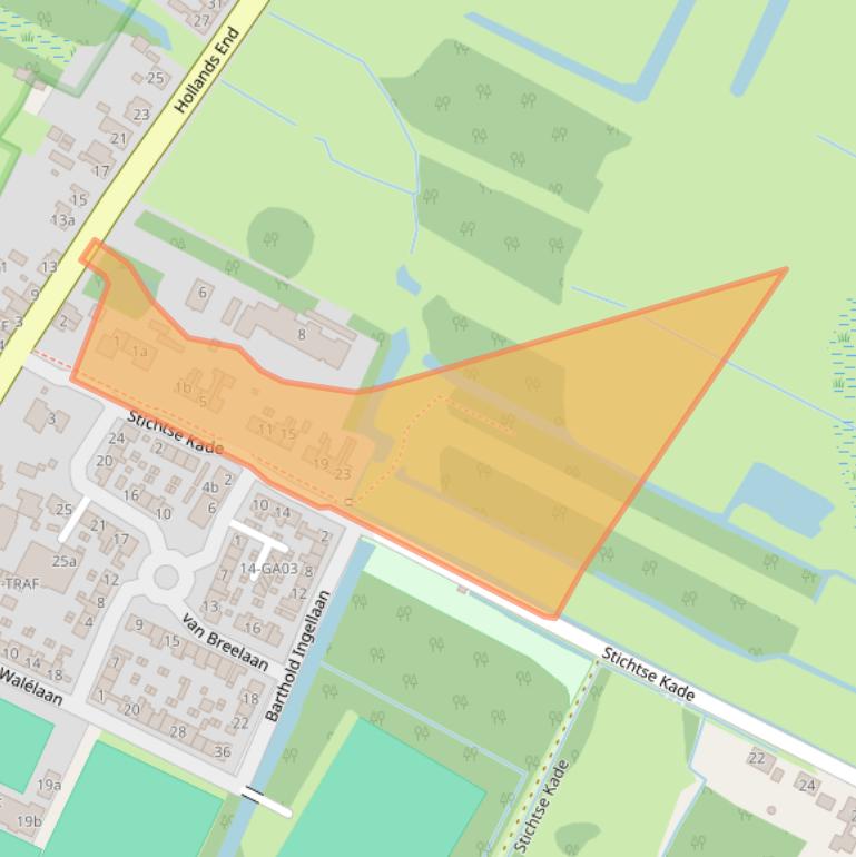 Kaart van postcodegebied 1244NT.