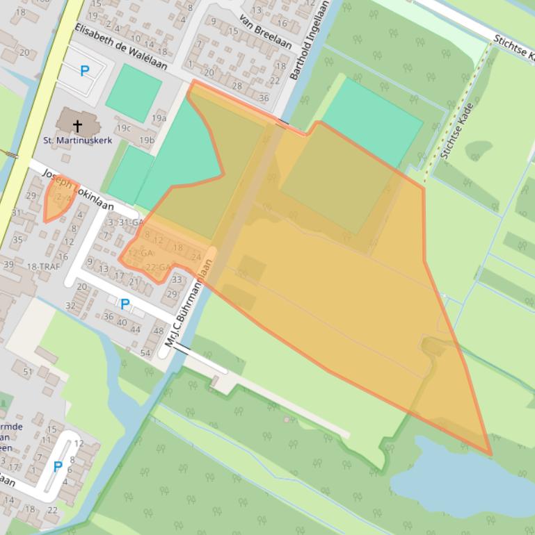 Kaart van postcodegebied 1244PD.