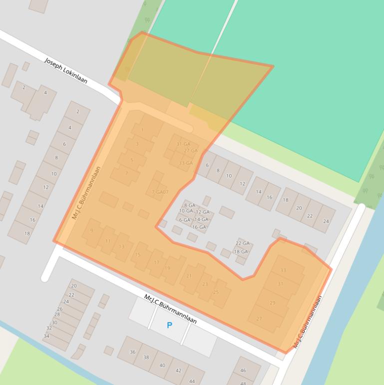 Kaart van postcodegebied 1244PE.