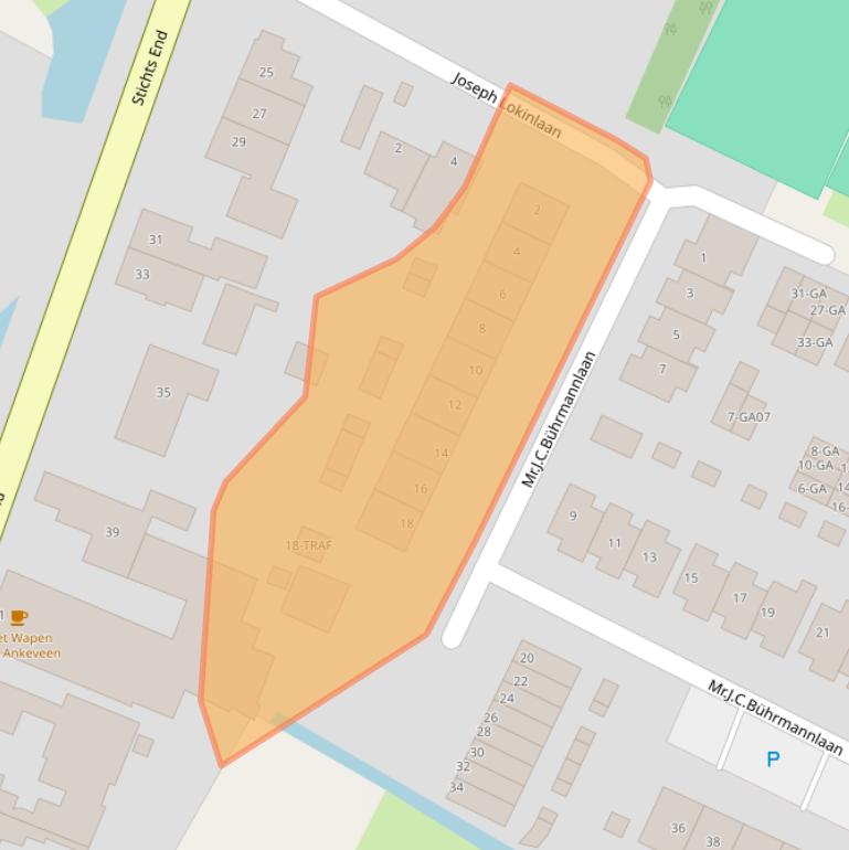 Kaart van postcodegebied 1244PG.