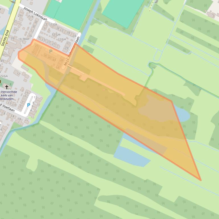 Kaart van postcodegebied 1244PH.