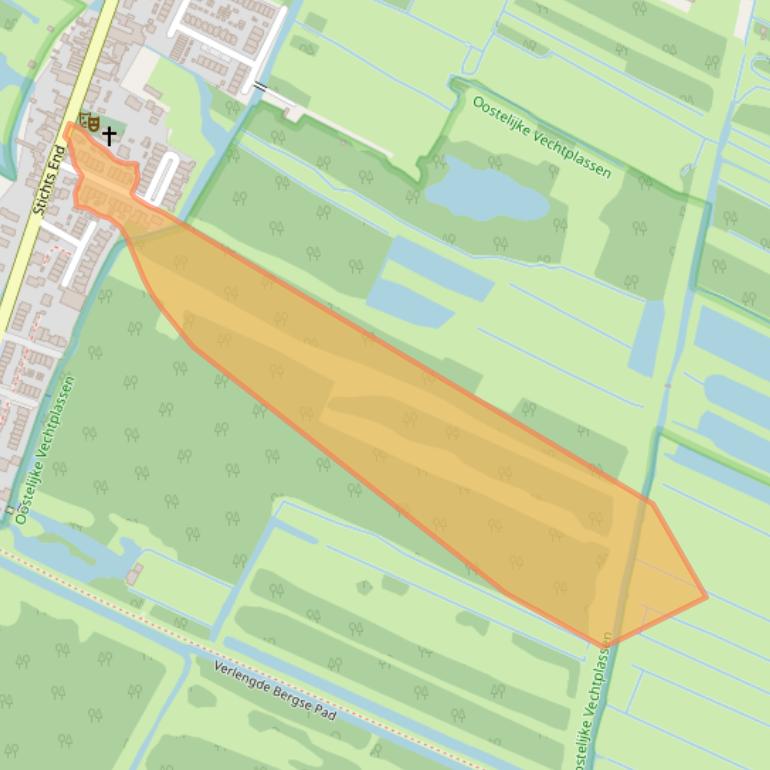 Kaart van postcodegebied 1244PJ.