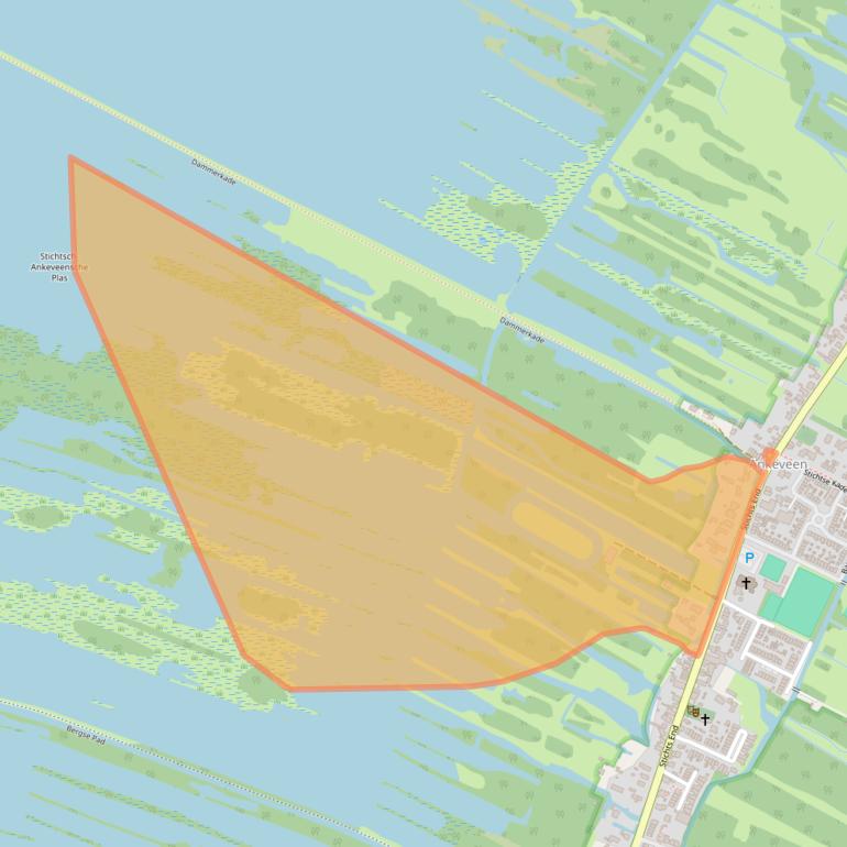 Kaart van postcodegebied 1244PN.