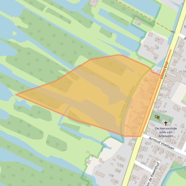 Kaart van postcodegebied 1244PP.