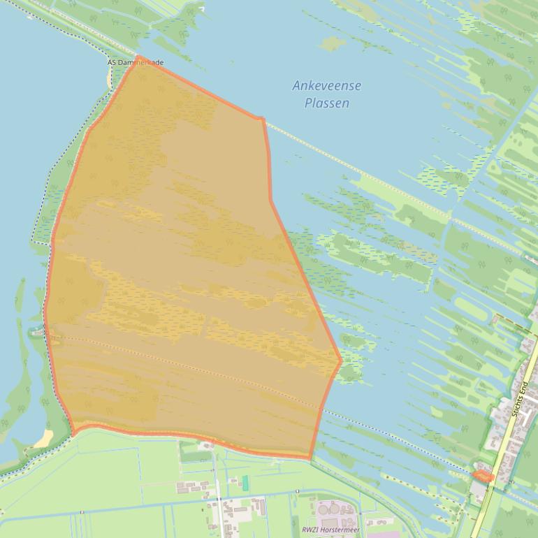 Kaart van postcodegebied 1244PS.