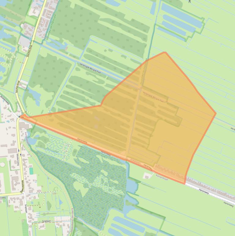 Kaart van postcodegebied 1244PT.