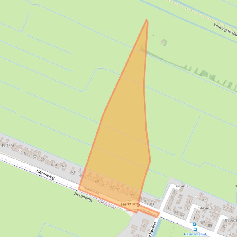 Kaart van postcodegebied 1244PX.