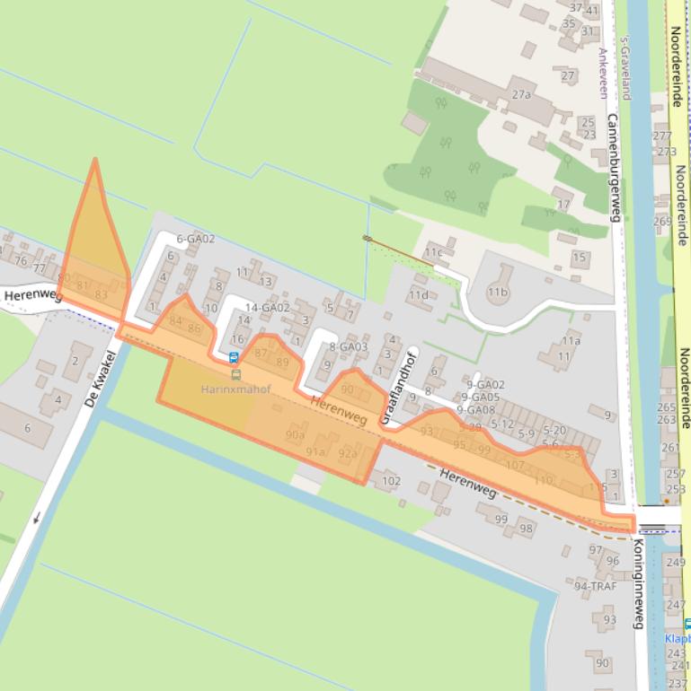 Kaart van postcodegebied 1244PZ.