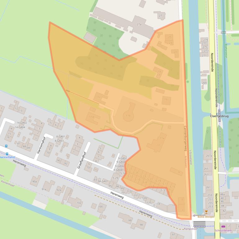 Kaart van postcodegebied 1244RE.