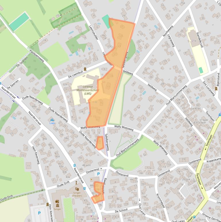 Kaart van postcodegebied 1251AB.