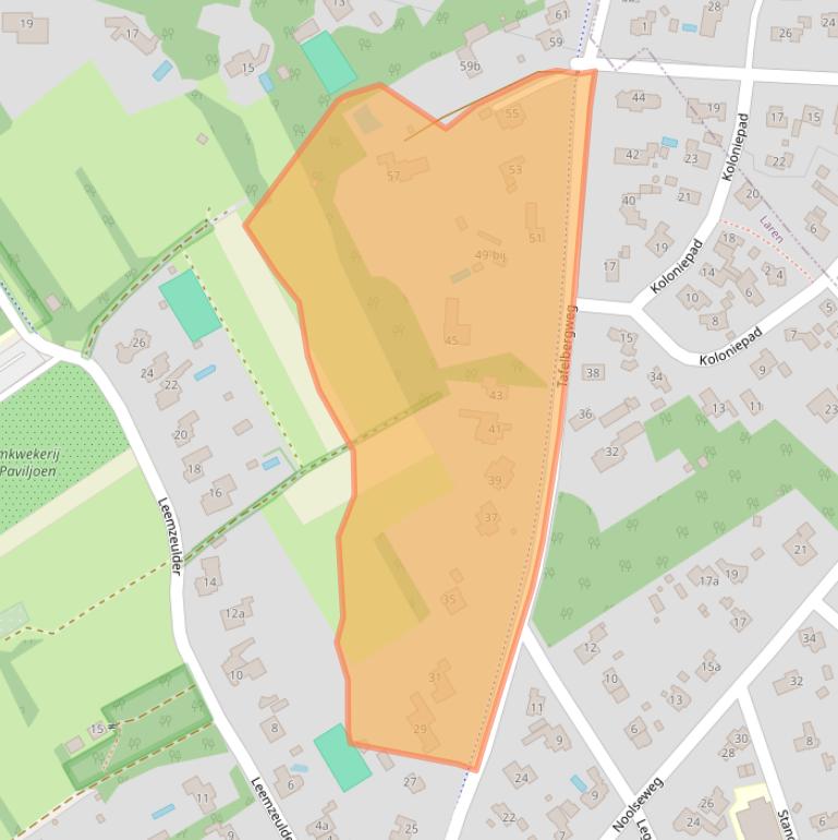 Kaart van postcodegebied 1251AC.