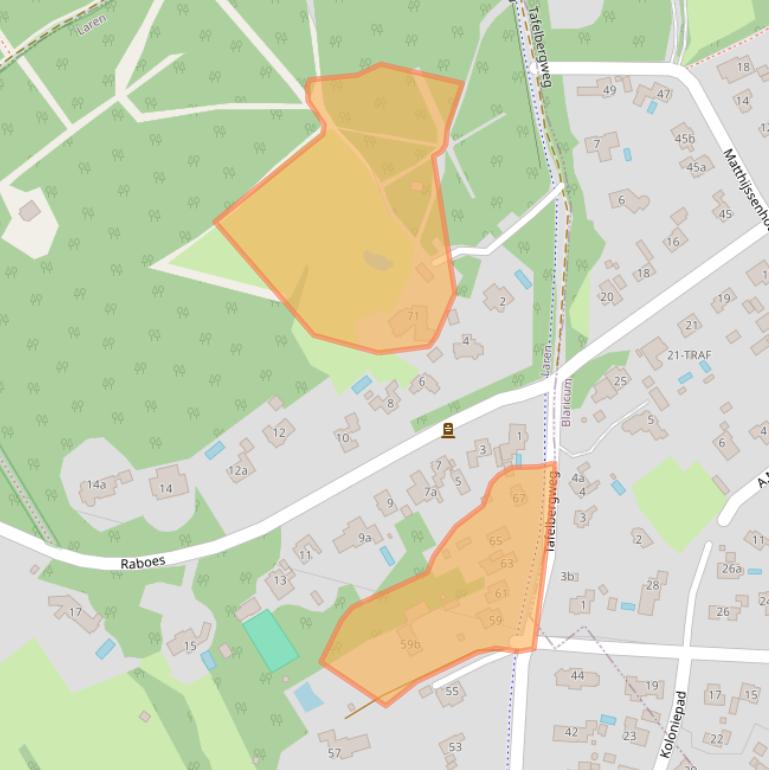 Kaart van postcodegebied 1251AD.