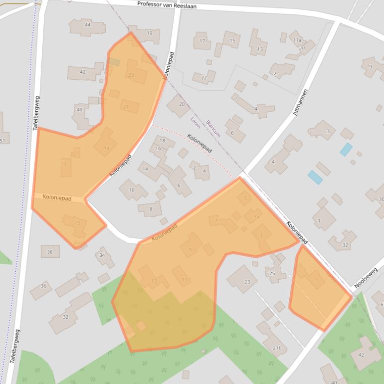 Kaart van postcodegebied 1251AH.