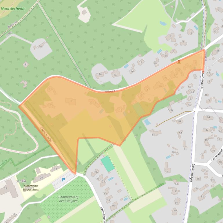 Kaart van postcodegebied 1251AK.