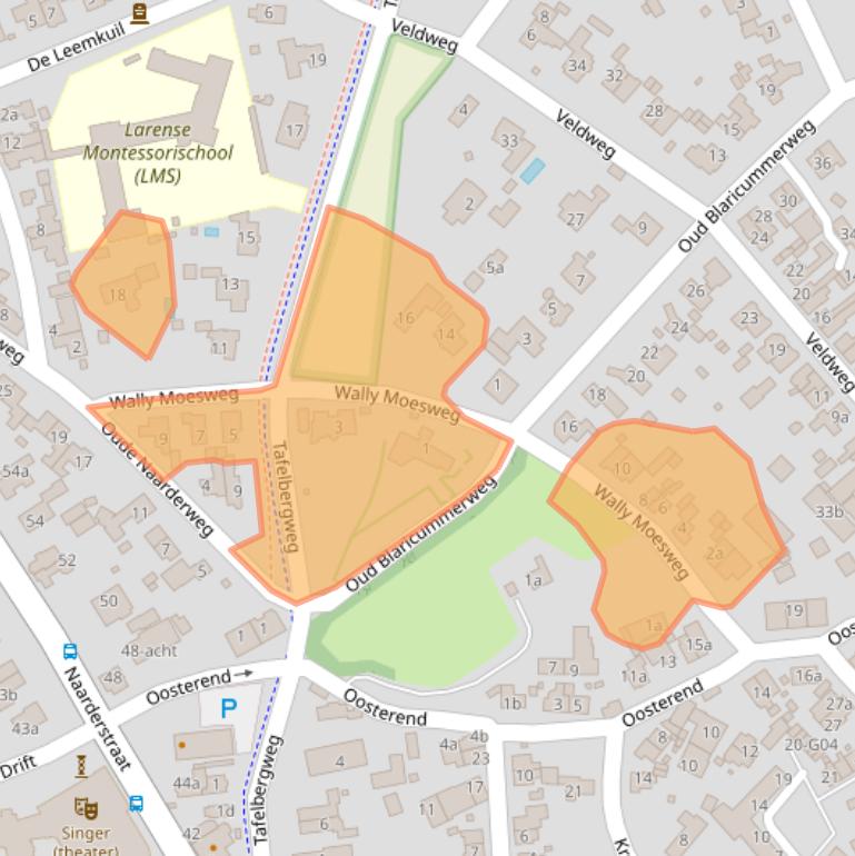 Kaart van postcodegebied 1251AT.