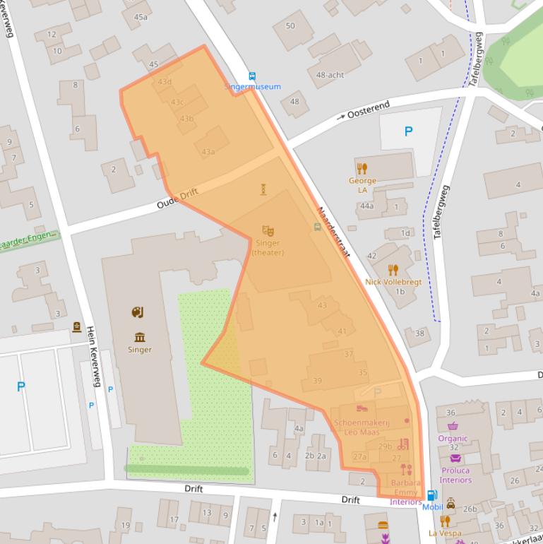 Kaart van postcodegebied 1251AZ.