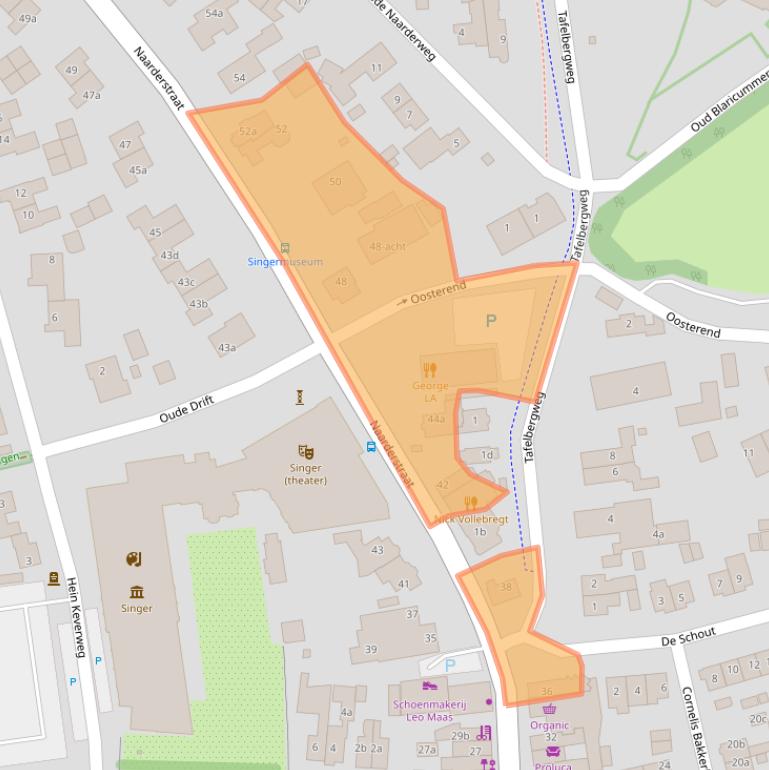 Kaart van postcodegebied 1251BD.