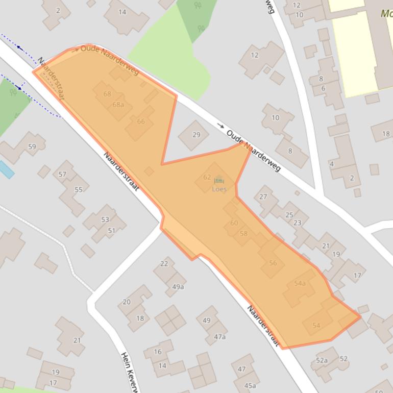 Kaart van postcodegebied 1251BE.