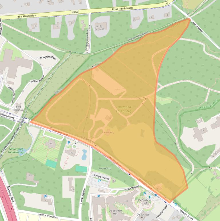 Kaart van postcodegebied 1251BH.