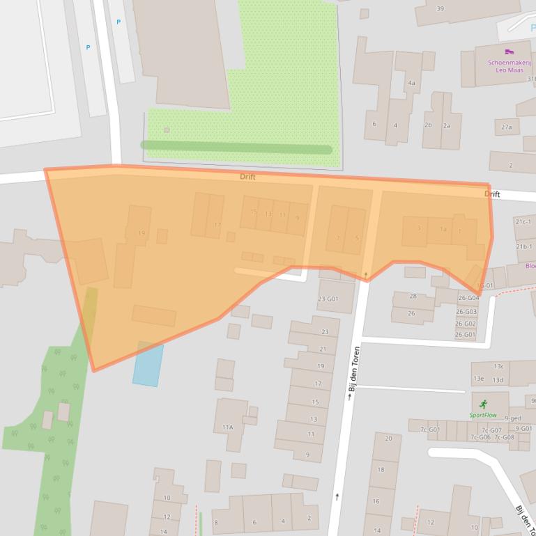 Kaart van postcodegebied 1251CA.