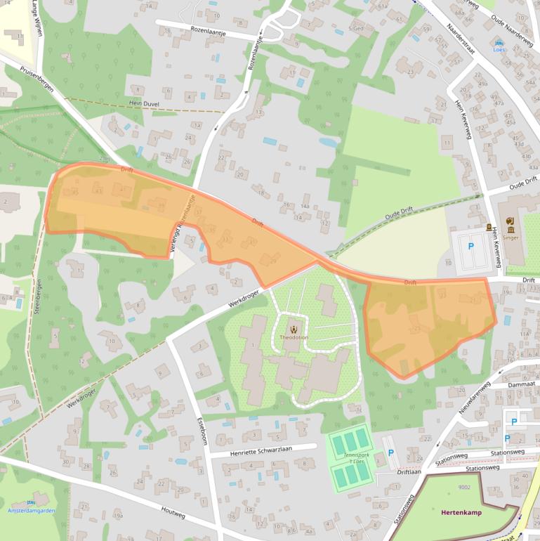 Kaart van postcodegebied 1251CB.