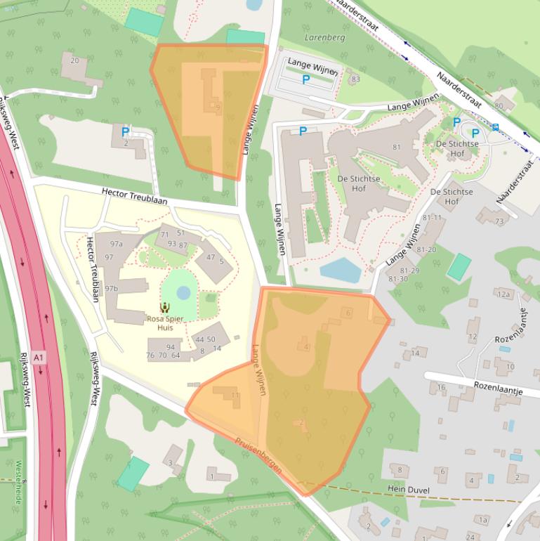 Kaart van postcodegebied 1251CE.