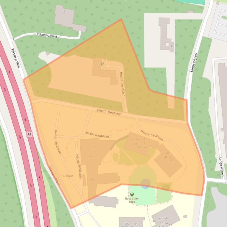 Kaart van postcodegebied 1251CG.