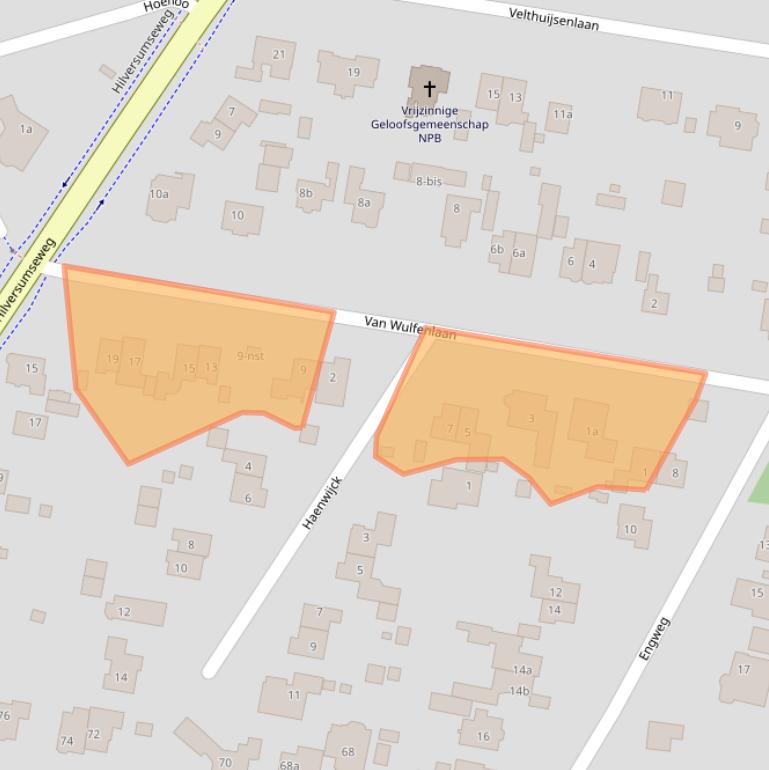 Kaart van postcodegebied 1251CV.