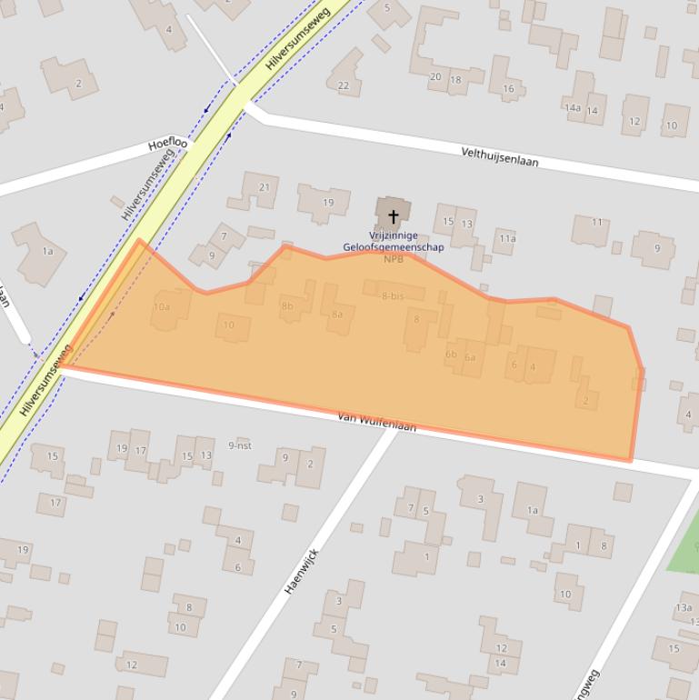 Kaart van postcodegebied 1251CW.