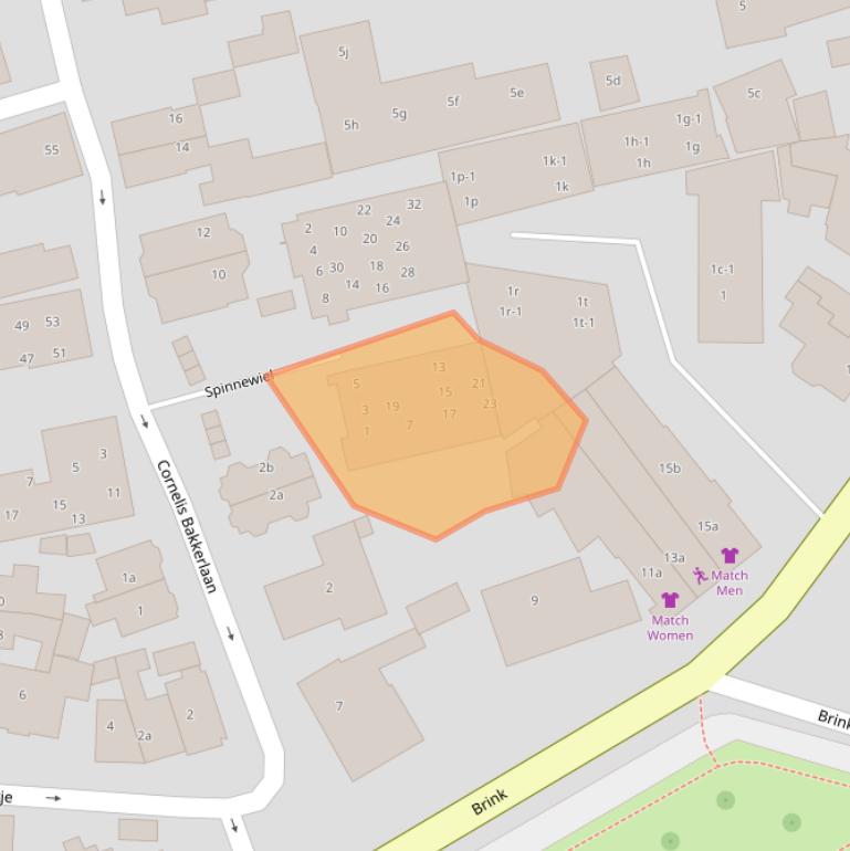 Kaart van postcodegebied 1251DA.