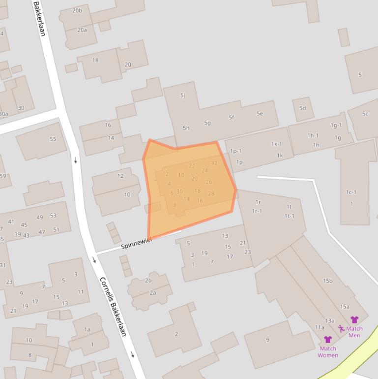 Kaart van postcodegebied 1251DB.