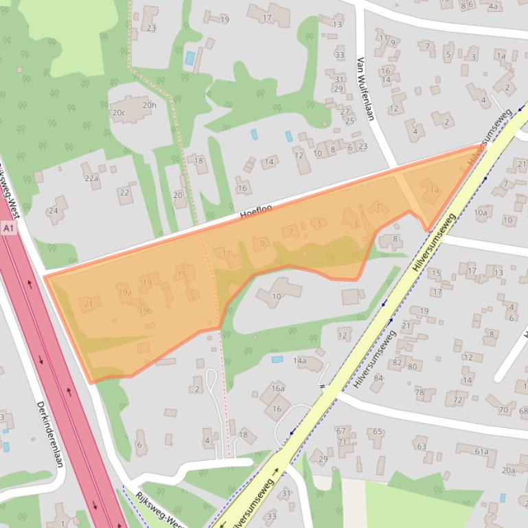 Kaart van postcodegebied 1251EA.