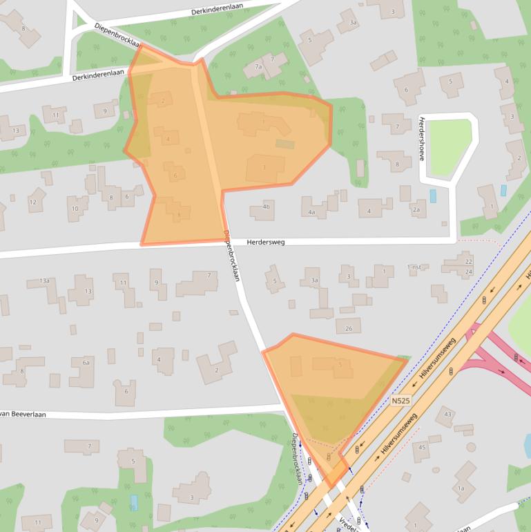 Kaart van postcodegebied 1251EN.