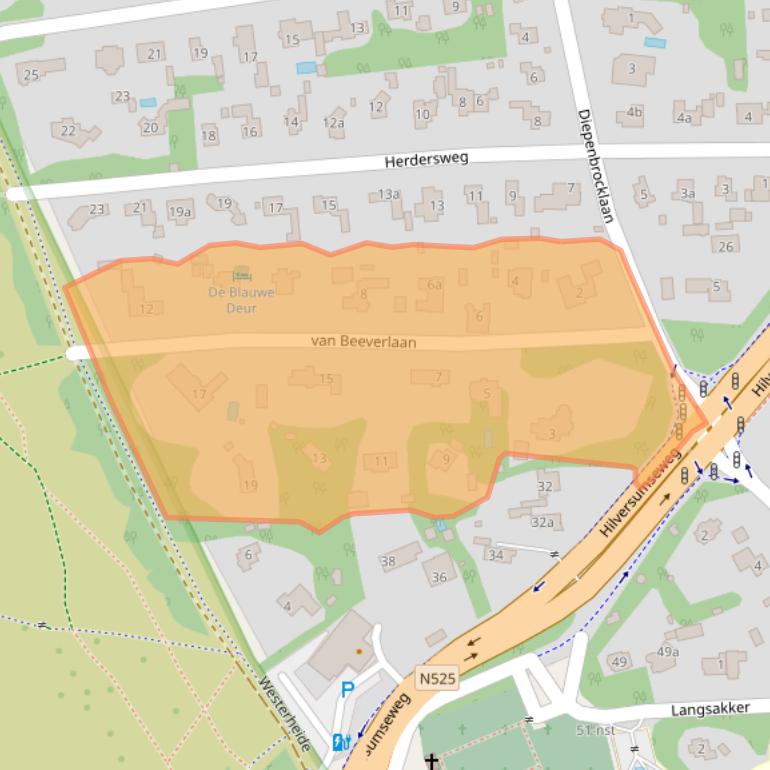 Kaart van postcodegebied 1251ES.