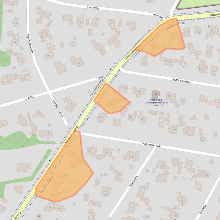 Kaart van postcodegebied 1251EV.