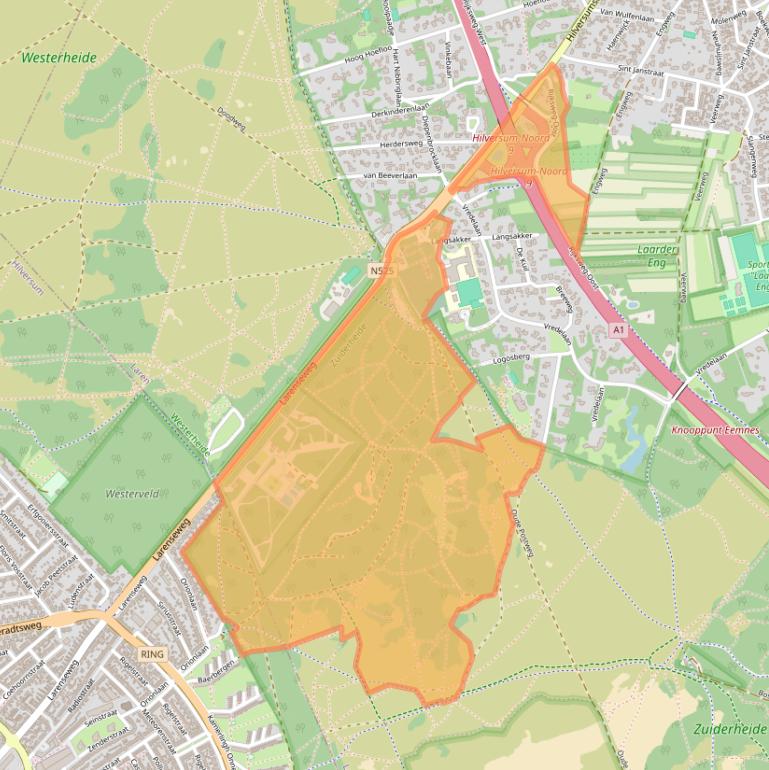 Kaart van postcodegebied 1251EW.