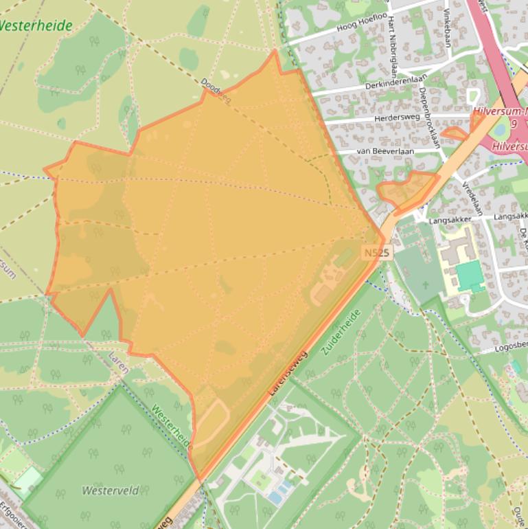 Kaart van postcodegebied 1251EZ.