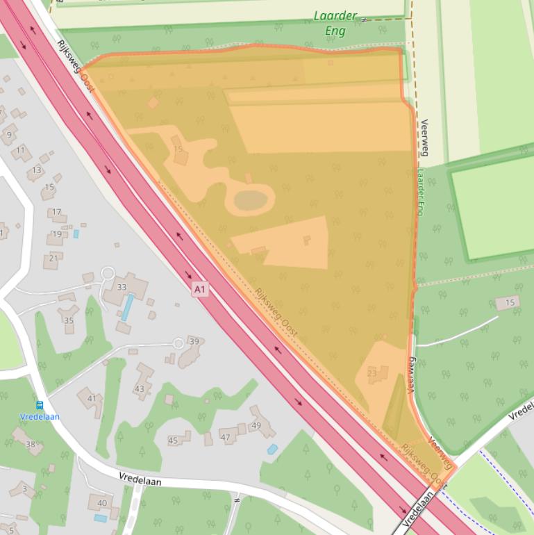 Kaart van postcodegebied 1251GA.