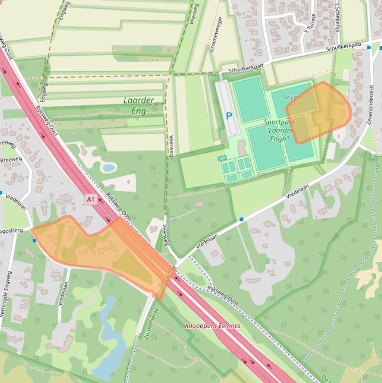 Kaart van postcodegebied 1251GH.