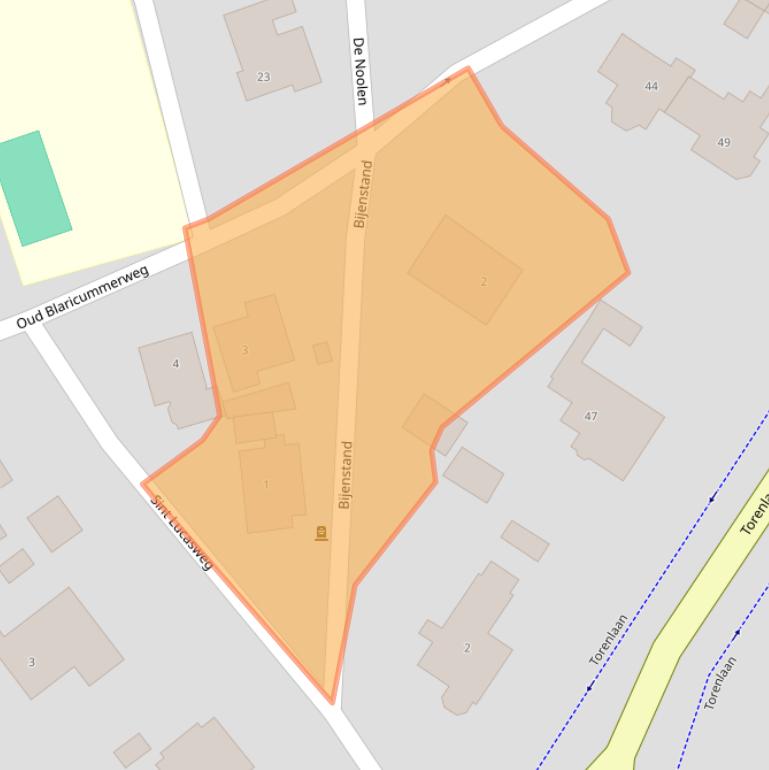 Kaart van postcodegebied 1251HA.