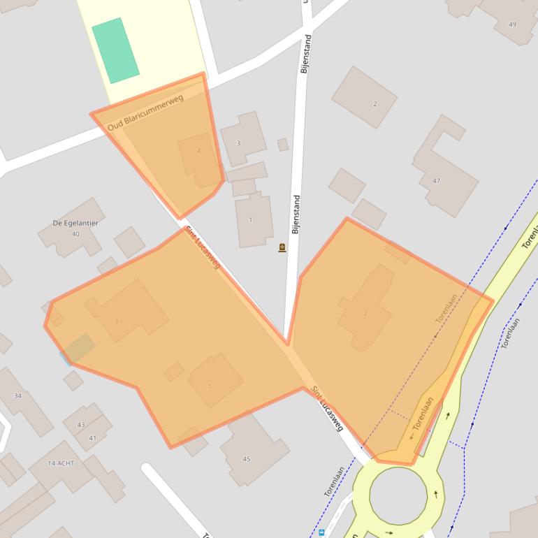 Kaart van postcodegebied 1251HB.