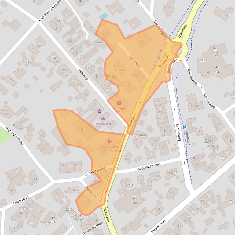 Kaart van postcodegebied 1251HG.