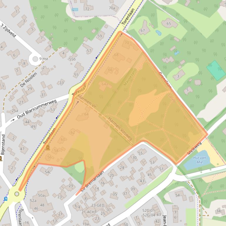 Kaart van postcodegebied 1251HL.