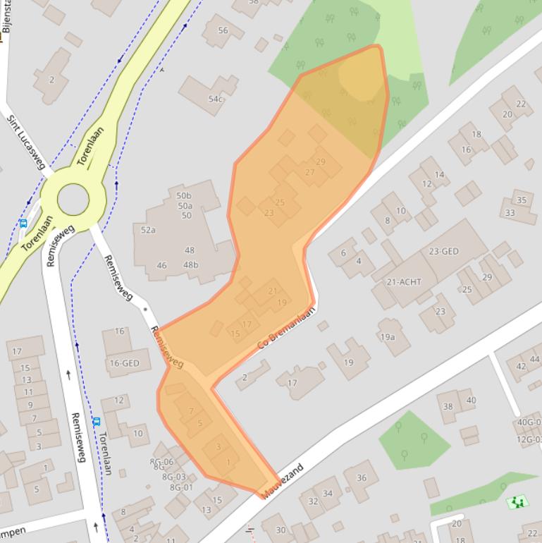 Kaart van postcodegebied 1251HT.