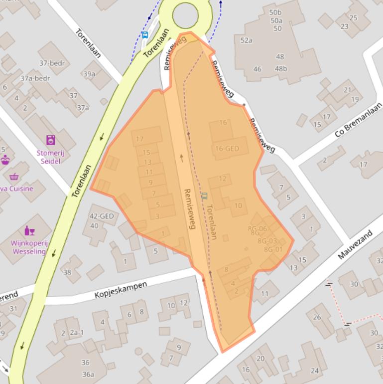 Kaart van postcodegebied 1251HW.