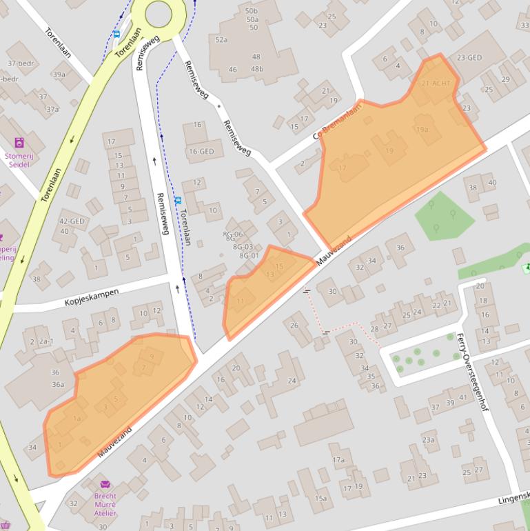 Kaart van postcodegebied 1251JC.