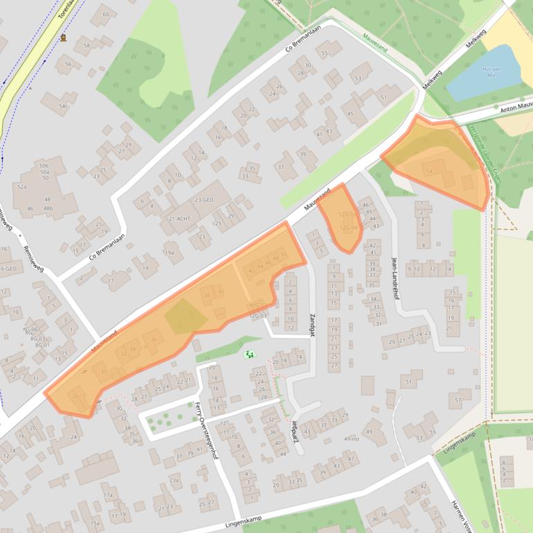 Kaart van postcodegebied 1251JG.