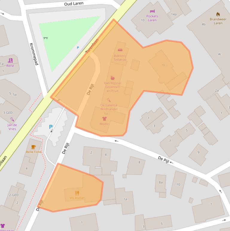 Kaart van postcodegebied 1251JM.