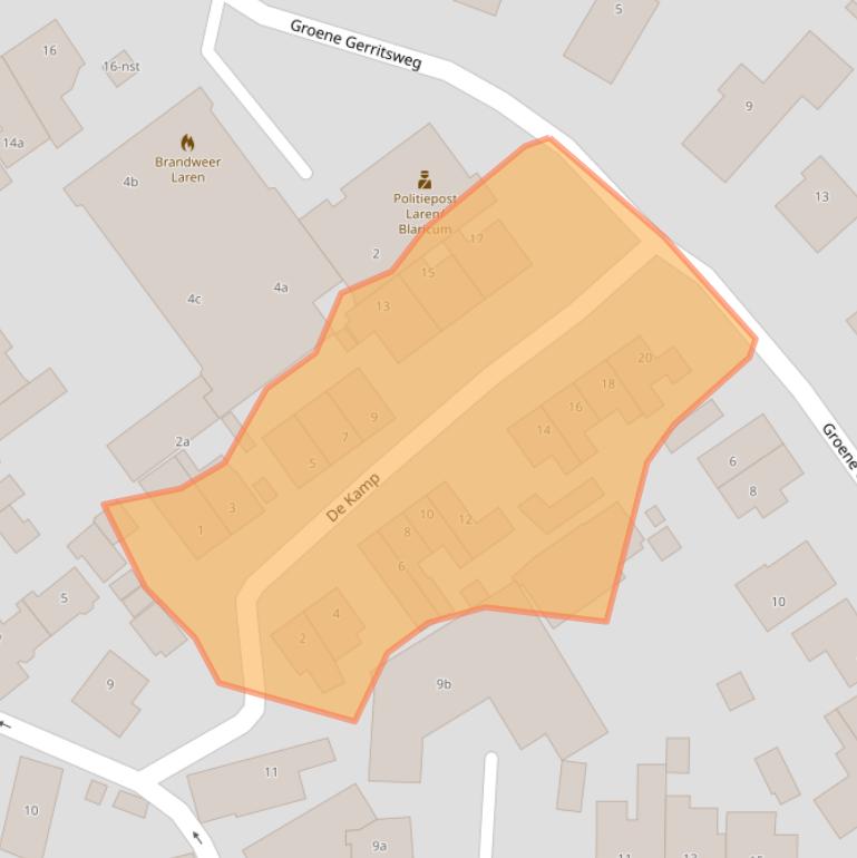 Kaart van postcodegebied 1251JP.