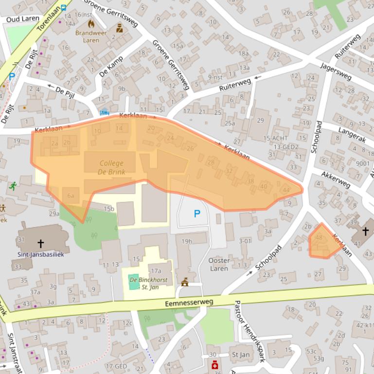 Kaart van postcodegebied 1251JT.